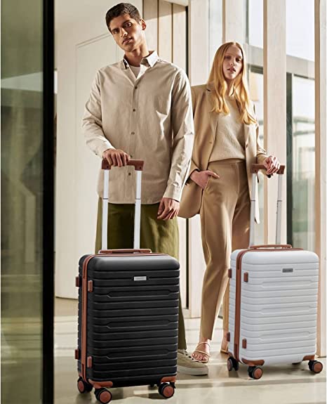 FIGESTIN Carry on luggage with Spinner Wheels