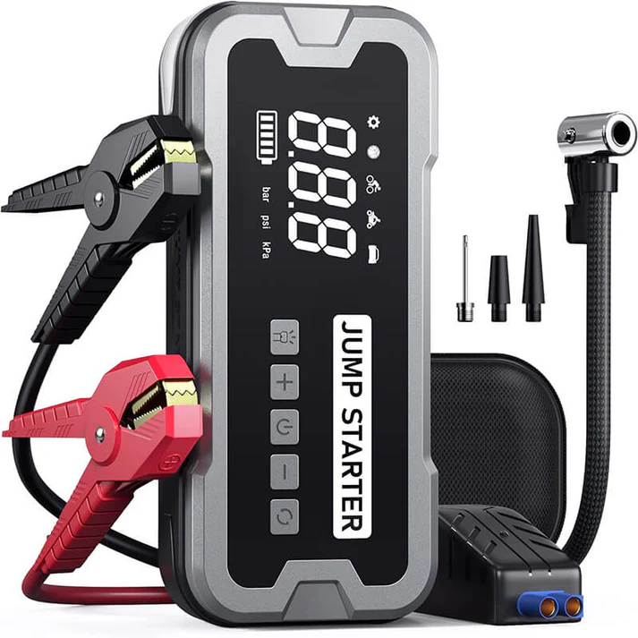 4 in 1 Portable Jump Starter with Air Pump Pro