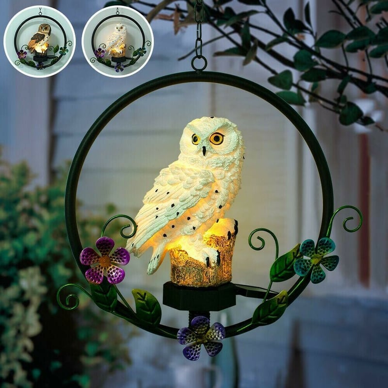 🔥 Free Shipping - Solar Owl Wind Chime Lamp Decorative Ornaments🦉