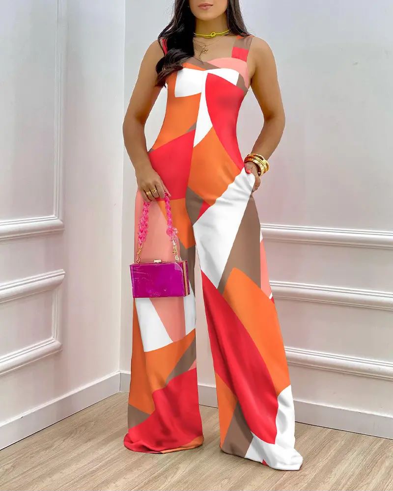 🥳 2024 New Fashion Trendy Women’s Printed Jumpsuit ✨