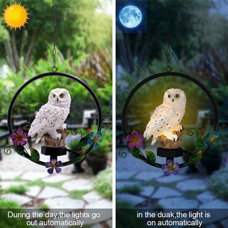 🔥 Free Shipping - Solar Owl Wind Chime Lamp Decorative Ornaments🦉