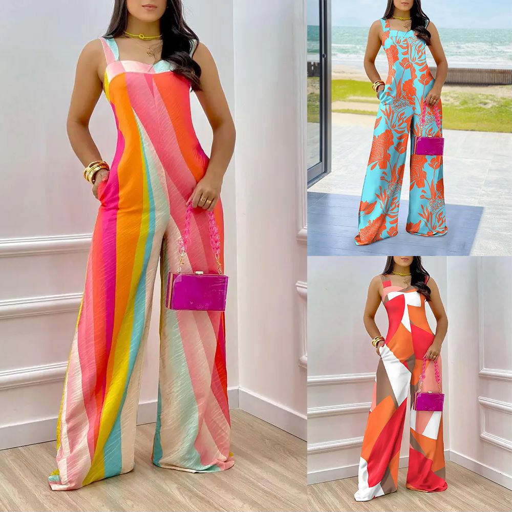 🥳 2024 New Fashion Trendy Women’s Printed Jumpsuit ✨