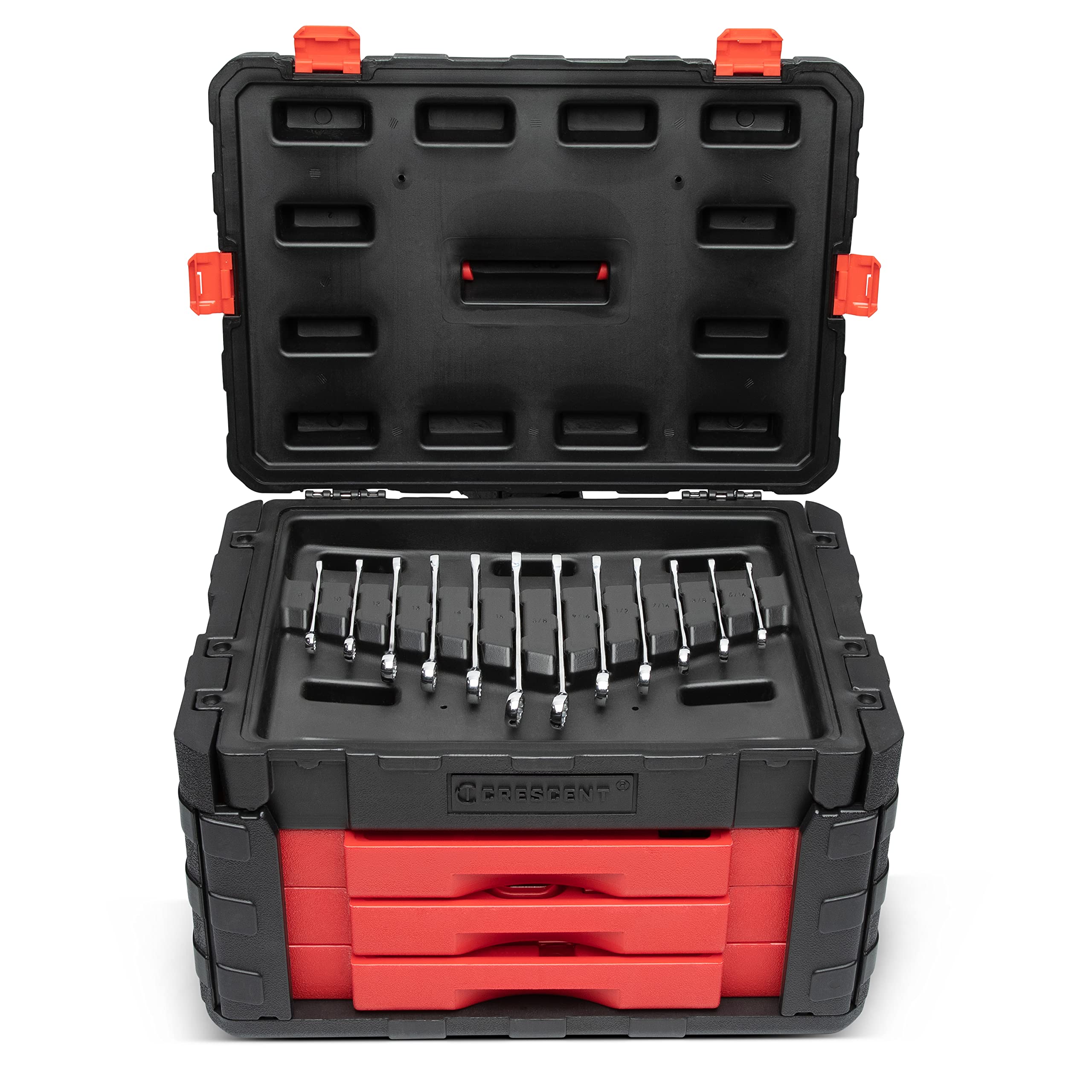 229 Piece 1/4", 3/8" & 1/2" Drive Mechanics Hand Tool Set with 3 Drawer Storage Case