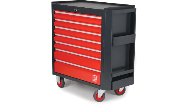 7 drawer Steel Wheeled Tool Chest, 975mm x 450mm x 710mm