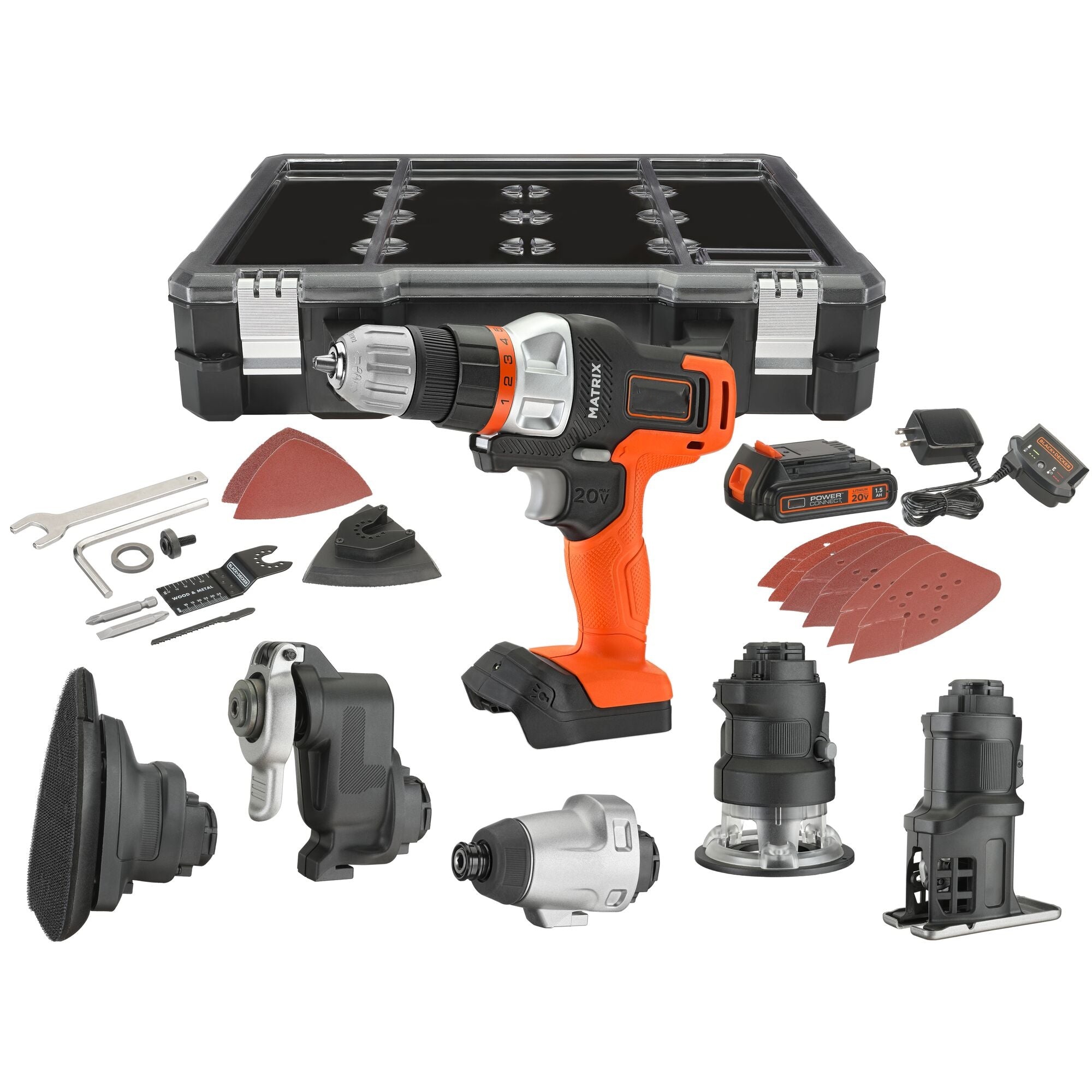 【Buy 1 get 1 free】Drill, Power Tool Combo Kit, 6-Tool Set, Cordless Tool Set