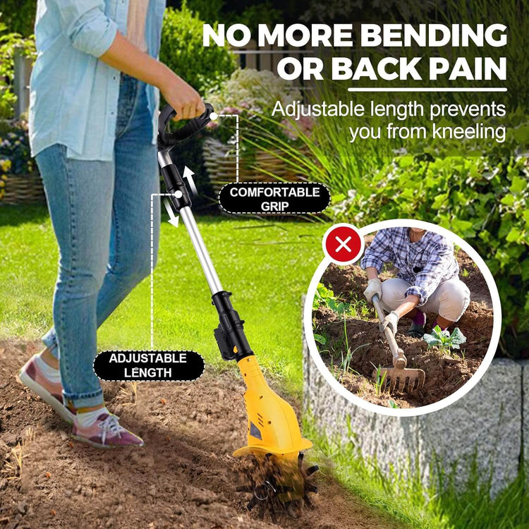 Cordless Tiller Electric Cultivator