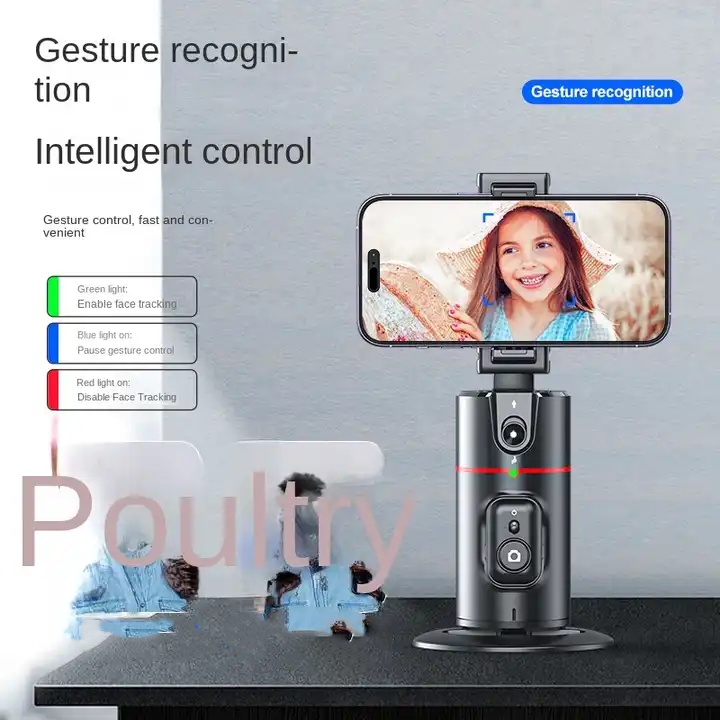 P01 Intelligent AI Face Recognition 360° Mobile Phone PTZ