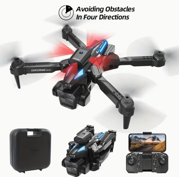 Remote Control Aircraft With Special Design, Three Cameras, 360° Infrared Obstacle Avoidance, Optical Flow Hover, Electronic Lens, And Stunt Rolling Capabilities