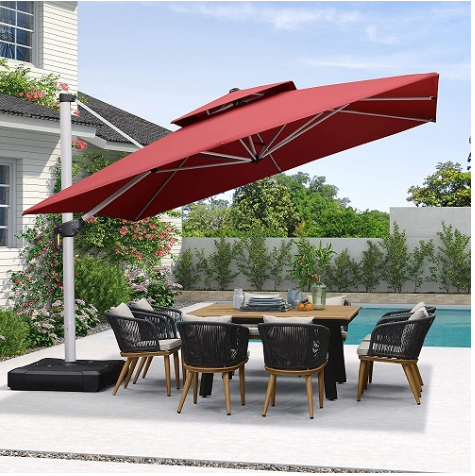 🎉Last Day Clearance☔Solar-powered LED parasol