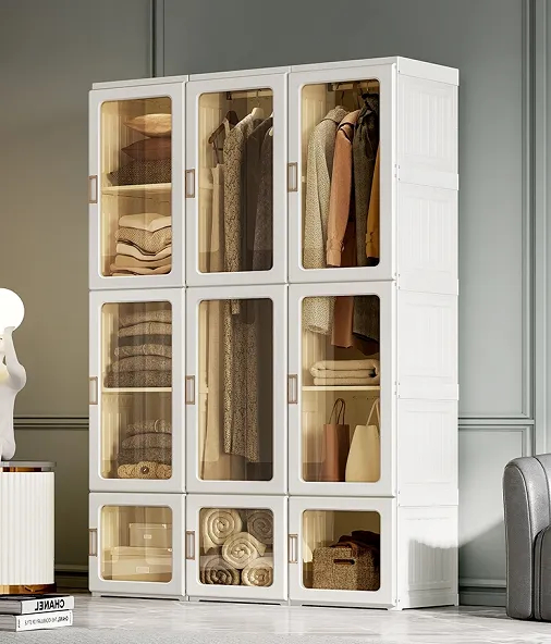 【Buy 1 get 1 free】Wolfbeeri Multifunctional Foldable Modern Wardrobe Cabinets