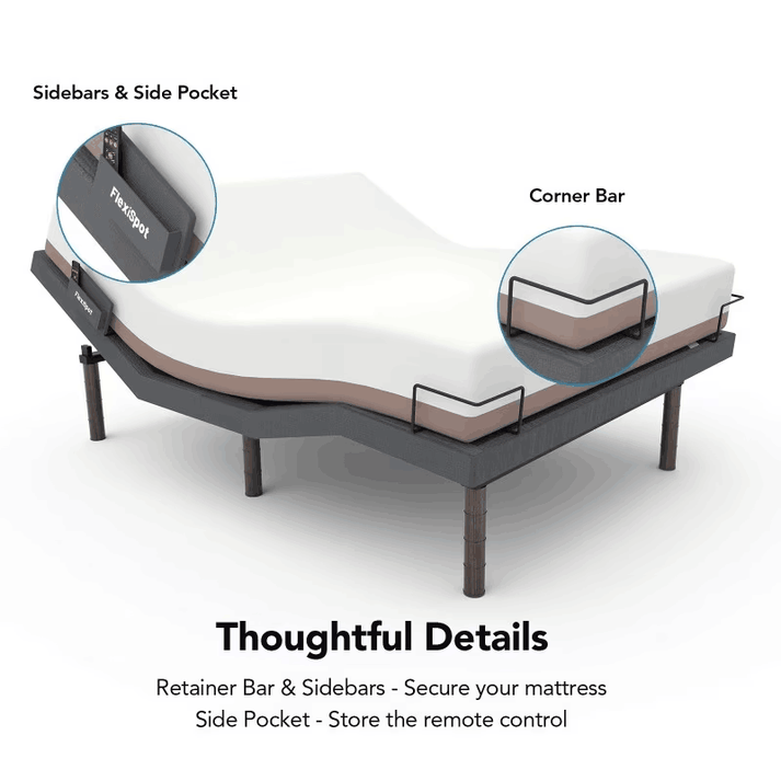 🔥Customized adjustable bed frame, pillow tilt, waist adjustment, wall-mounted✨