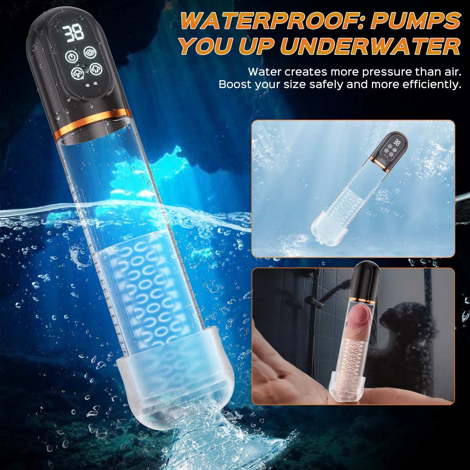 Loki - 2 in 1 Waterproof Suction Male Masturbator Automatic Penis Pump