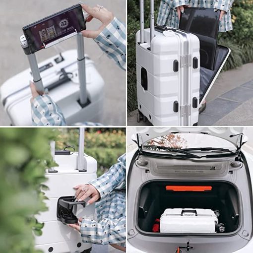 💝Clearance 💥【Two piece set】Multifunctional luggage case with charging port, cup holder, security lock and laptop stand