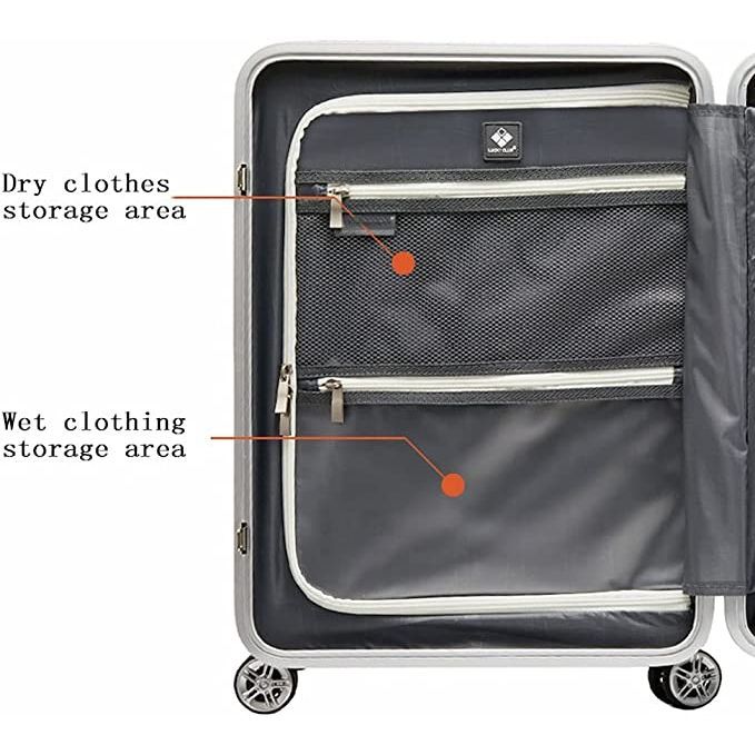 💝Clearance 💥【Two piece set】Multifunctional luggage case with charging port, cup holder, security lock and laptop stand