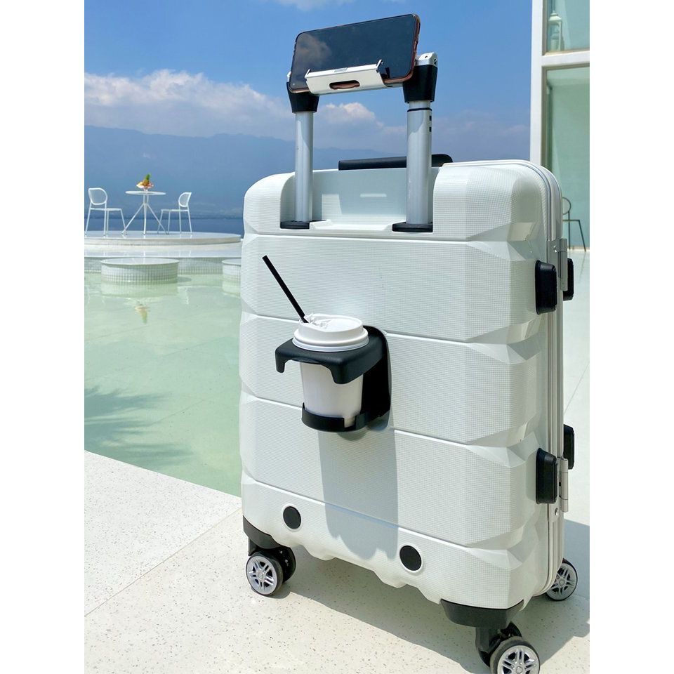 💝Clearance 💥【Two piece set】Multifunctional luggage case with charging port, cup holder, security lock and laptop stand