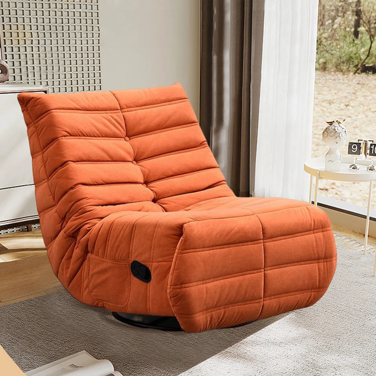 Upholstered Swivel Recliner