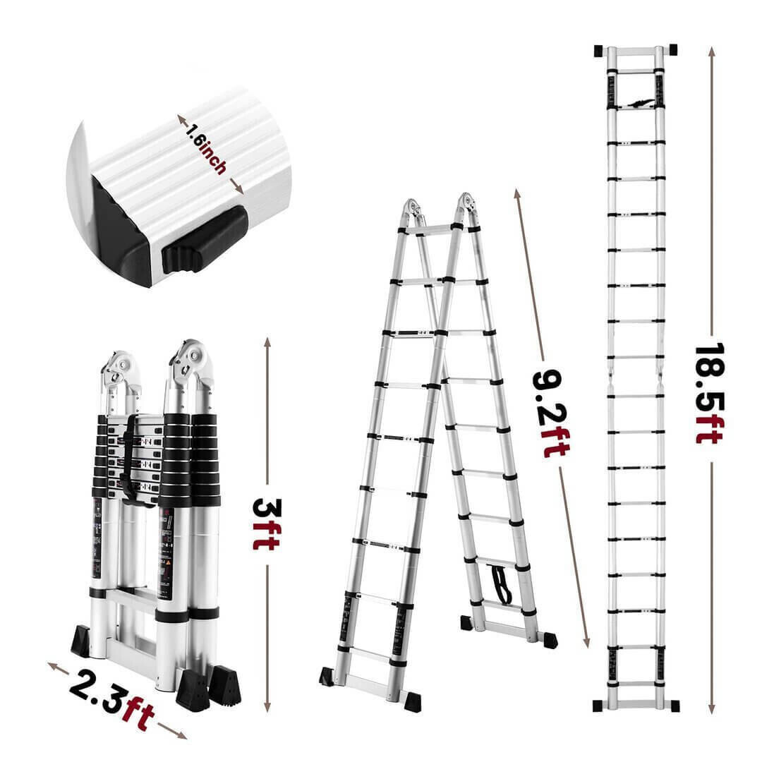 【Buy1 free 1】Amazon® Aluminum telescopic ladder