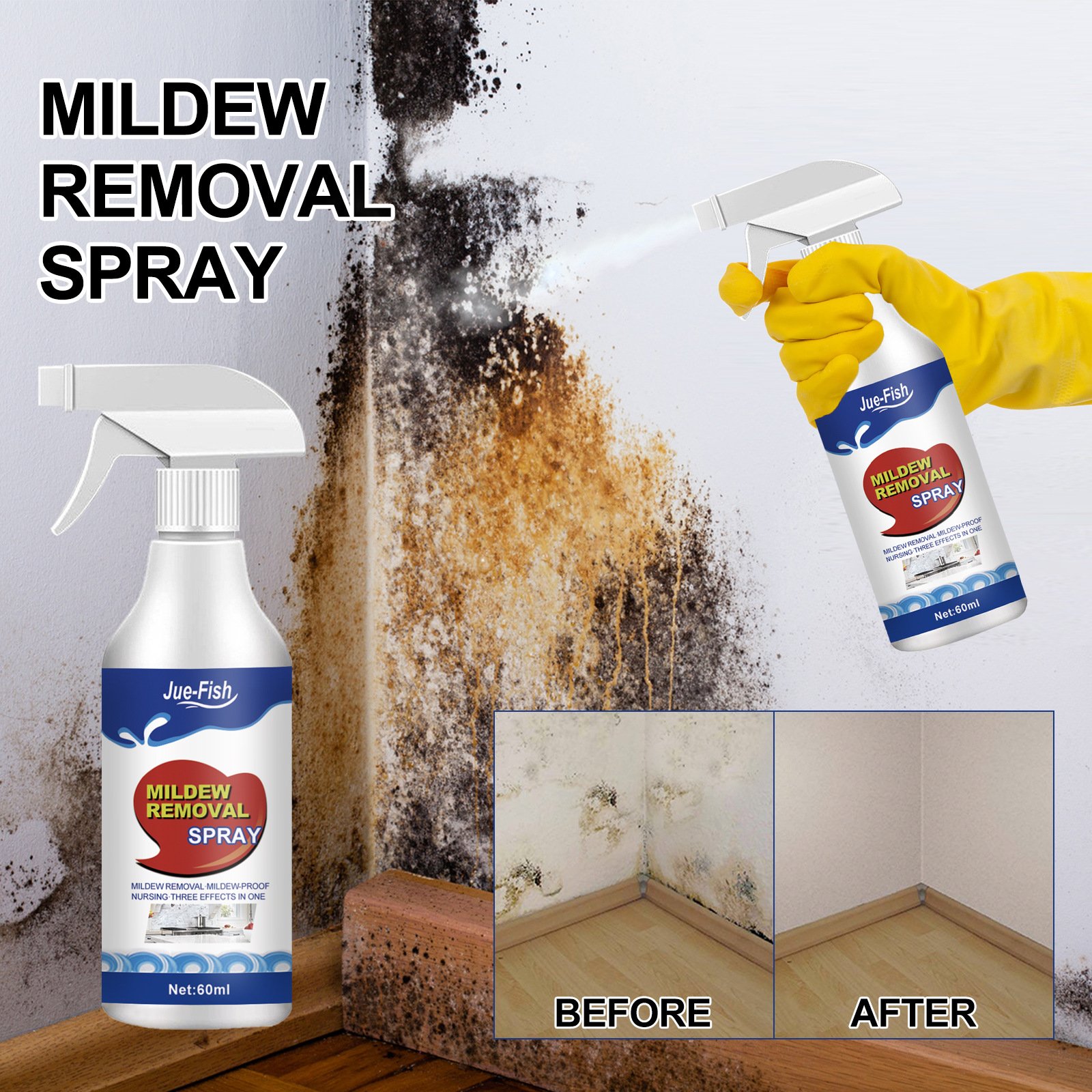 Highly Effective Mould Removal Spray - Prevents Mould Regrowth🦠 