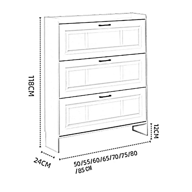 💝LIMITED TIME CLEARANCE SALE💝Wall Hidden Shoe Cabinet - Conceal Your Shoes in Style! 🚪👠