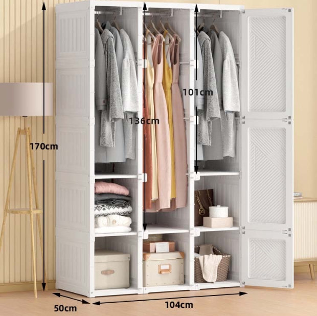 （🔥Clearance Sale）, buy 1 get 1 free，Multifunctional Foldable Modern Wardrobe Cabinets