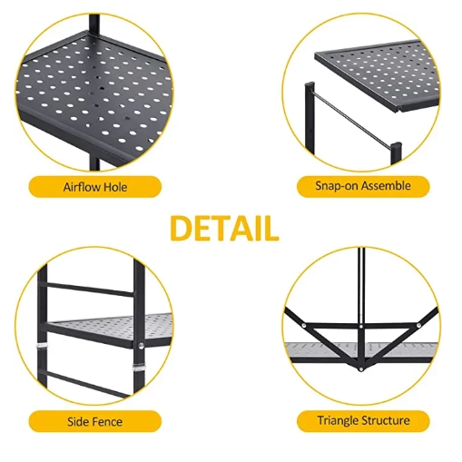 【Buy 1 get 1 free】Foldable Storage Rack with Wheel