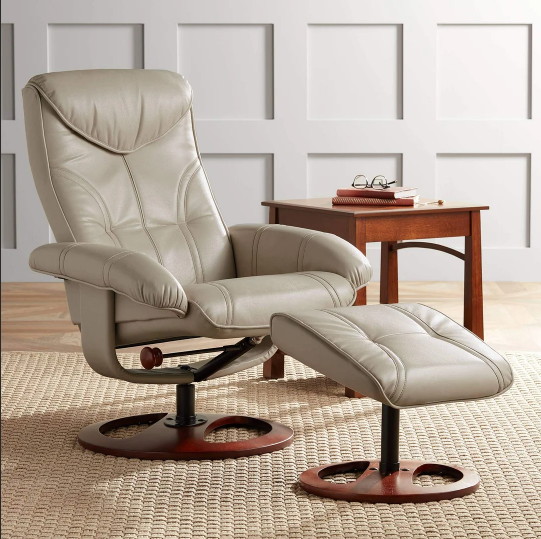 Limited Offer Only For Today! - Stressless Leather Recliner Chair Modern Armchair