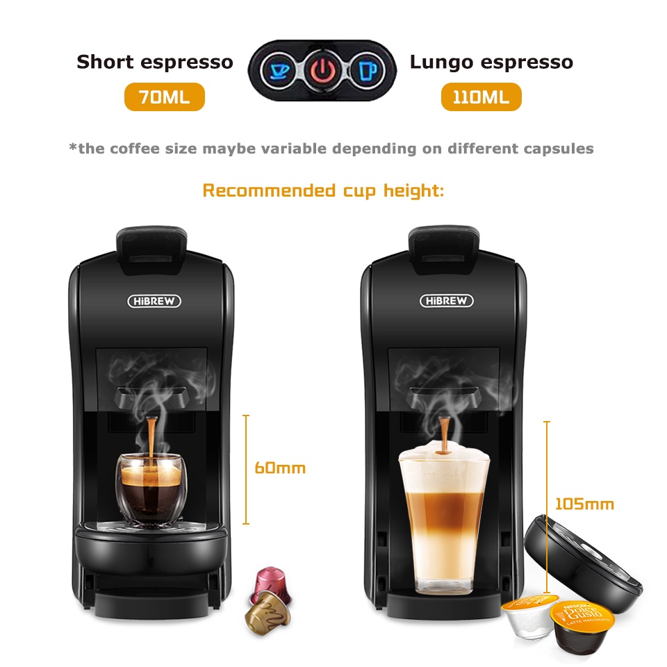 【Clearance Sale】5in1 Capsule Coffee Machine, 19Bar Espresso Cold/Hot Coffee Maker