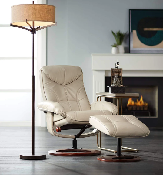 Limited Offer Only For Today! - Stressless Leather Recliner Chair Modern Armchair