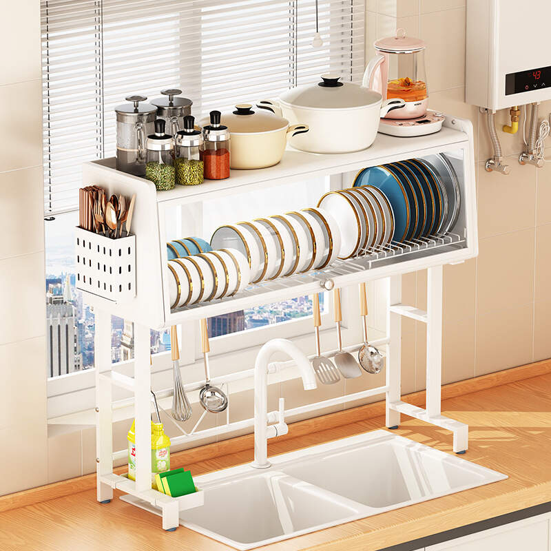 🔥Hot Sale🔥Stainless Steel Over the Sink Dish Rack