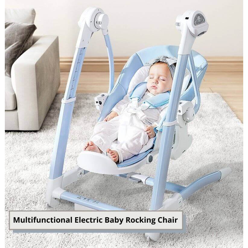 Multifunctional Electric Baby Rocking Chair + Dining Table