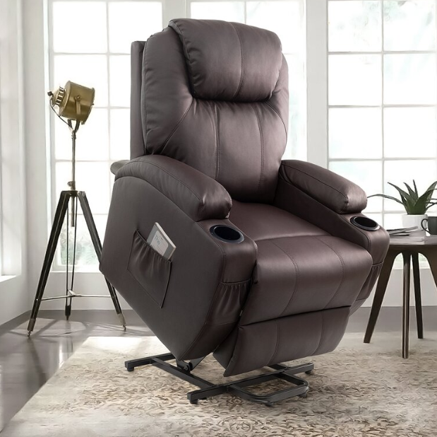 ✨Faux Leather Power Lift Recliner Chair with Massage and Heating Functions✨