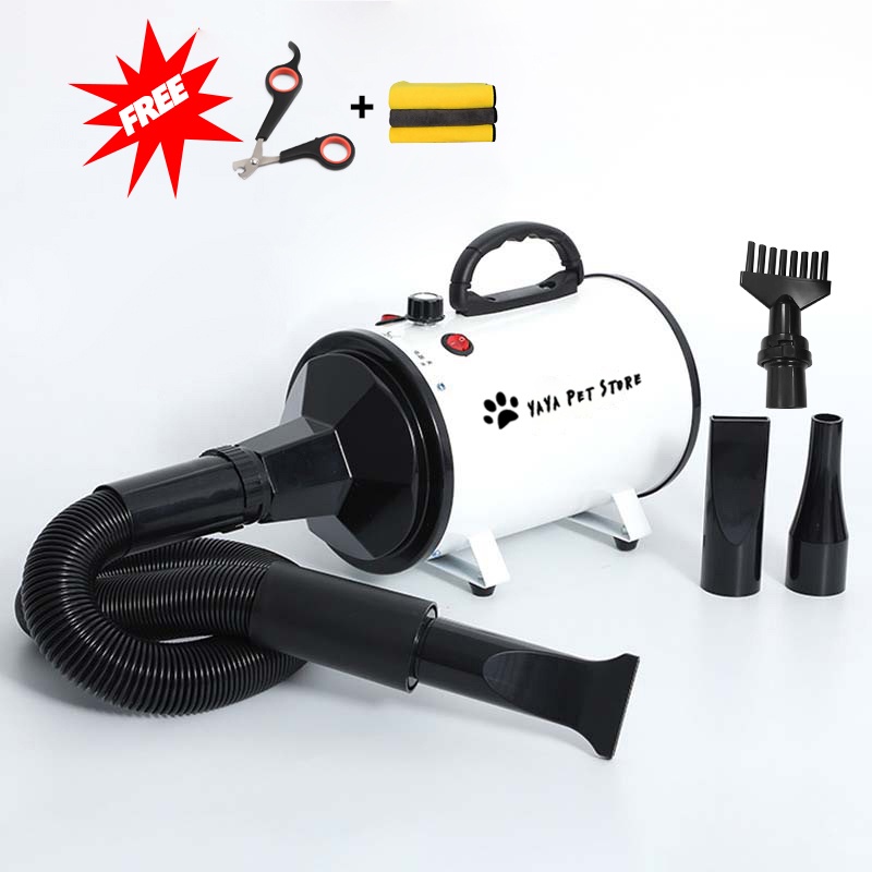 【】2800W Power Hair Dryer Pet Dog Cat Grooming Warm Wind Fast Blow-dryer