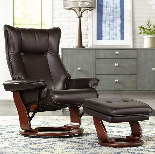 Limited Offer Only For Today! - Stressless Leather Recliner Chair Modern Armchair