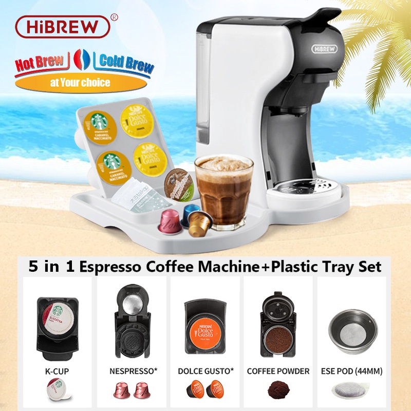 【Clearance Sale】5in1 Capsule Coffee Machine, 19Bar Espresso Cold/Hot Coffee Maker