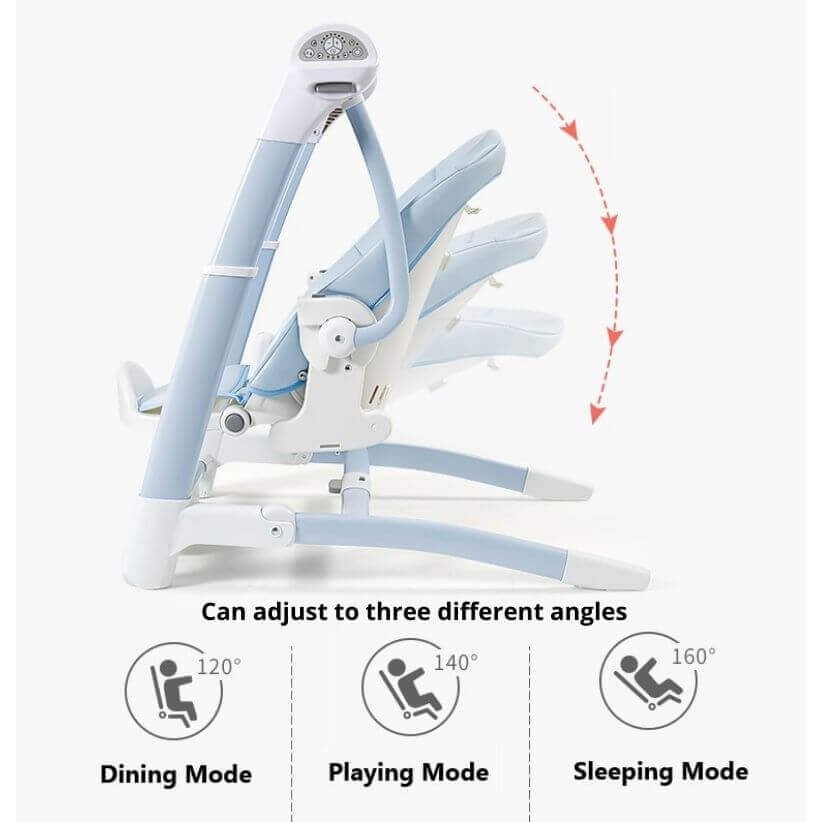 Multifunctional Electric Baby Rocking Chair + Dining Table