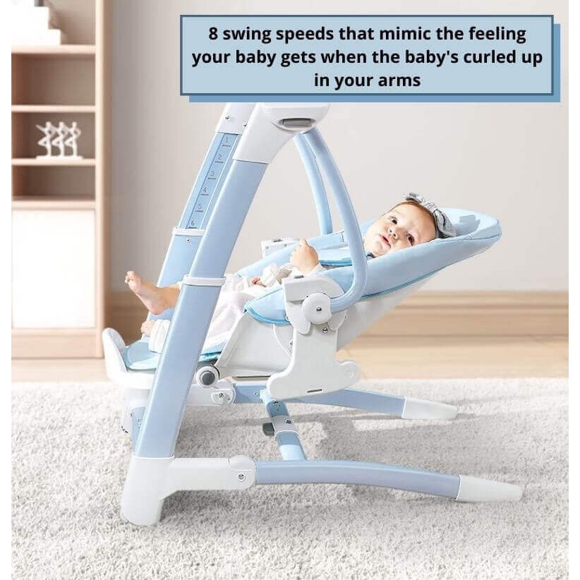 Multifunctional Electric Baby Rocking Chair + Dining Table