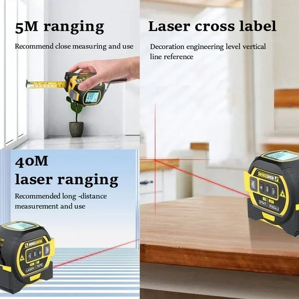 (🔥HOT SALE NOW 49% OFF) - Measurin Sight 3-In-1 Infrared Laser Tape Measuring🔥