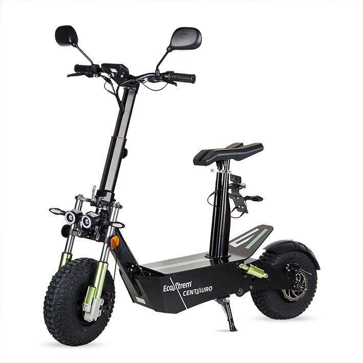 PATINETE ELCTRICO CENTAURO MATRICULABLE CON ASIENTO Y PANTALLA LCD XXL VERDE