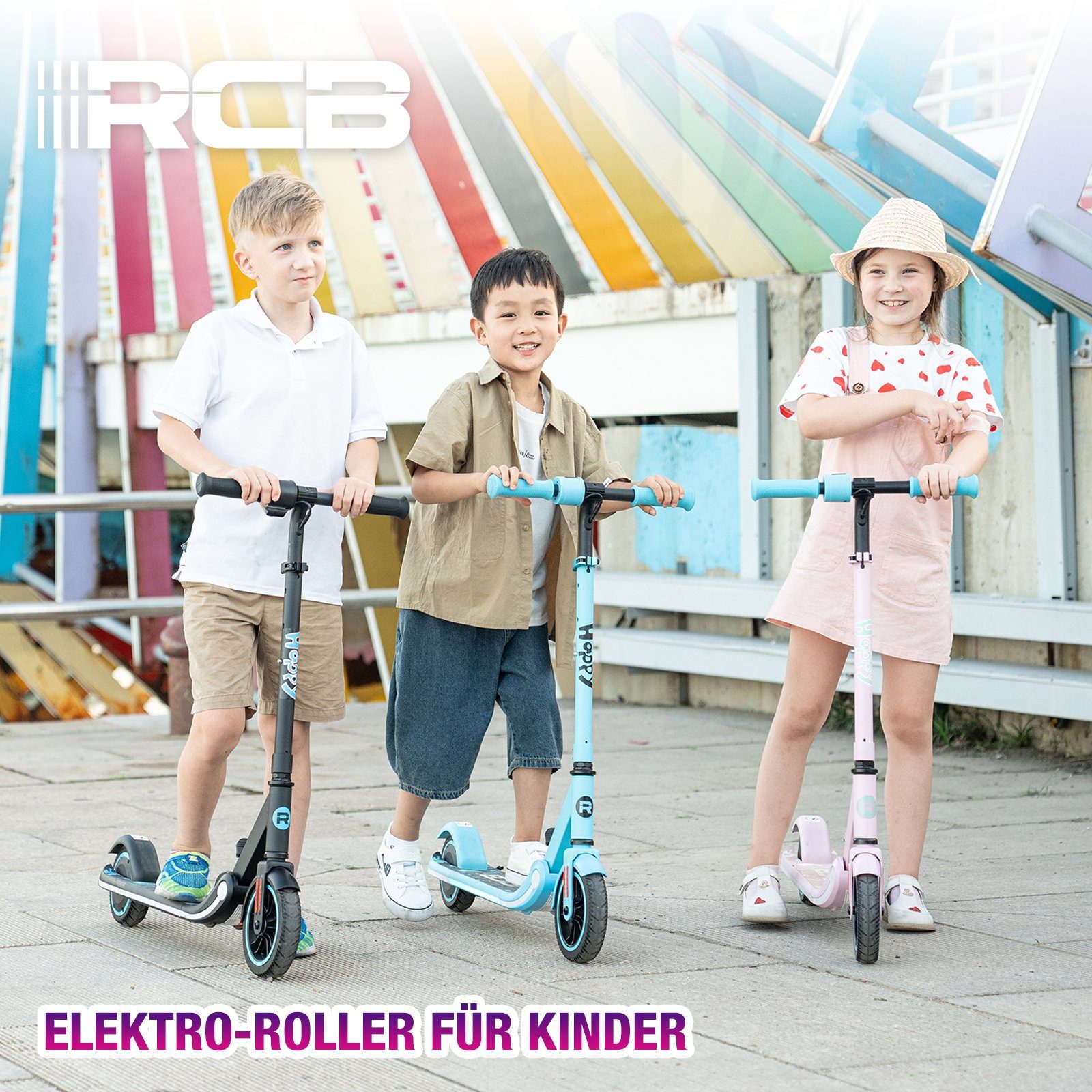 RCB mini scooter, children's scooter, foldable children's scooter 150W 16km/h