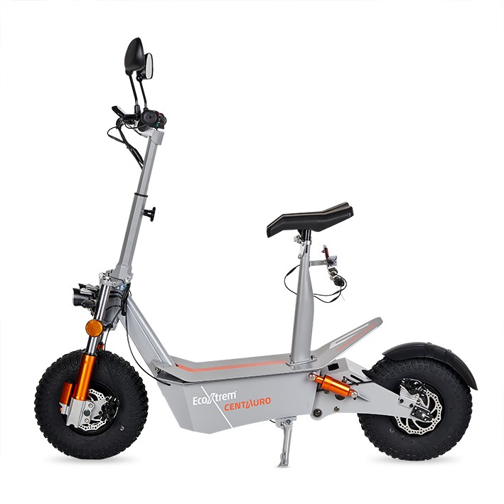 PATINETE ELCTRICO CENTAURO MATRICULABLE GRIS CON ASIENTO Y PANTALLA LCD XXL