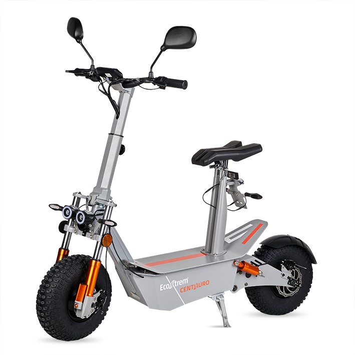 PATINETE ELCTRICO CENTAURO MATRICULABLE GRIS CON ASIENTO Y PANTALLA LCD XXL