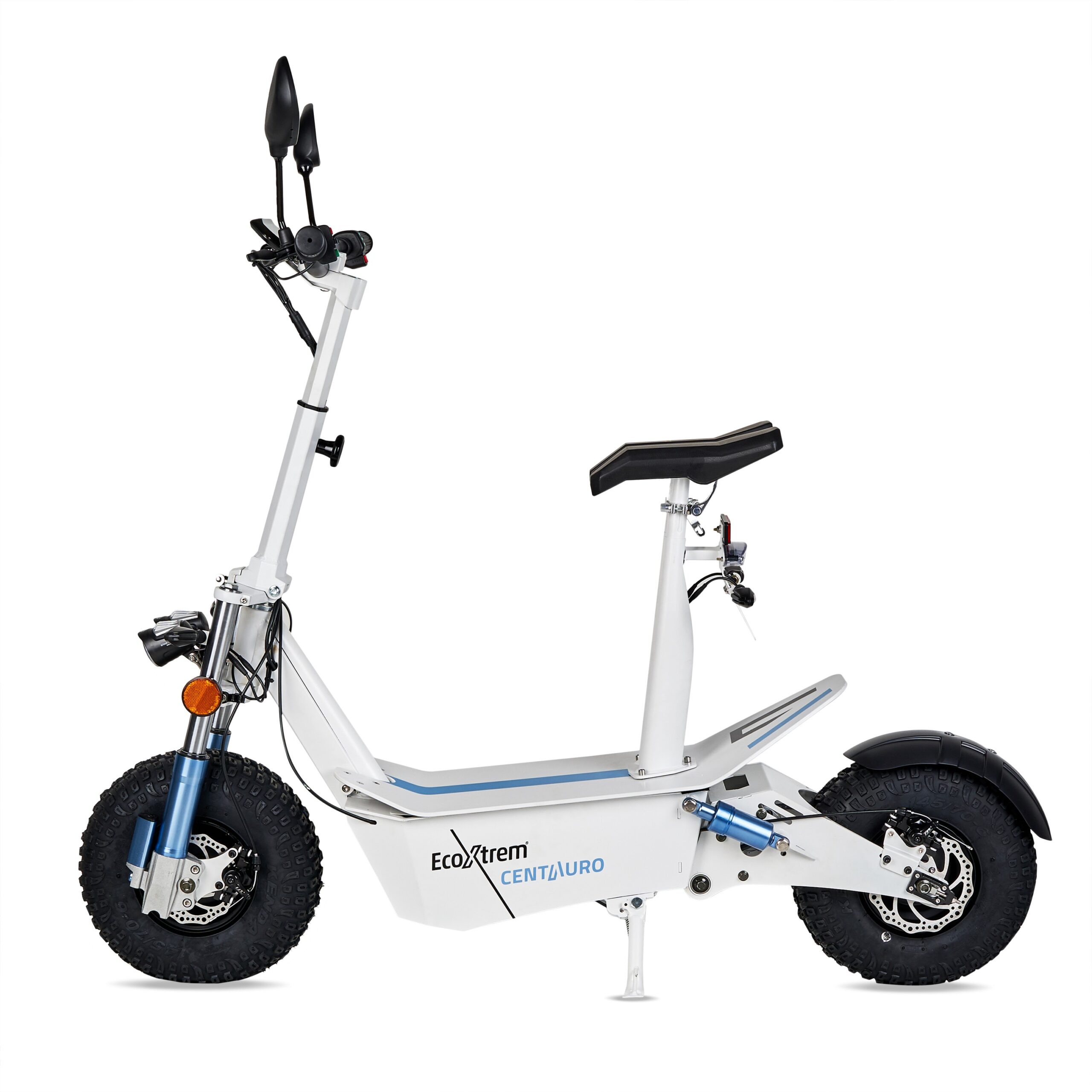 PATINETE ELCTRICO CENTAURO MATRICULABLE CON ASIENTO Y PANTALLA LCD XXL BLANCO