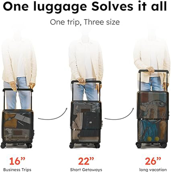 3-in-1 Expandable Hardside Luggage