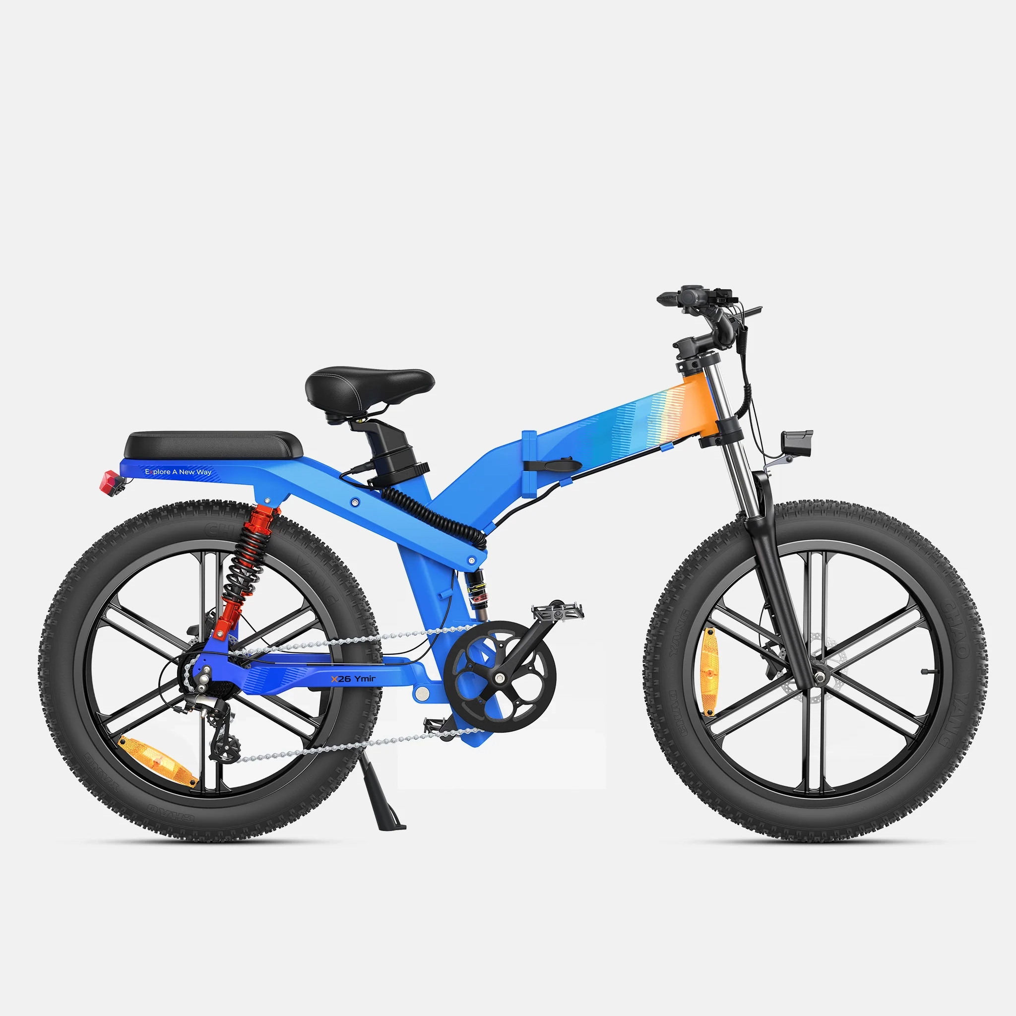 💖Hot sale💥 🔥X26 All Terrain Electric Bike All Terrain Performance Beast🔥-Blue