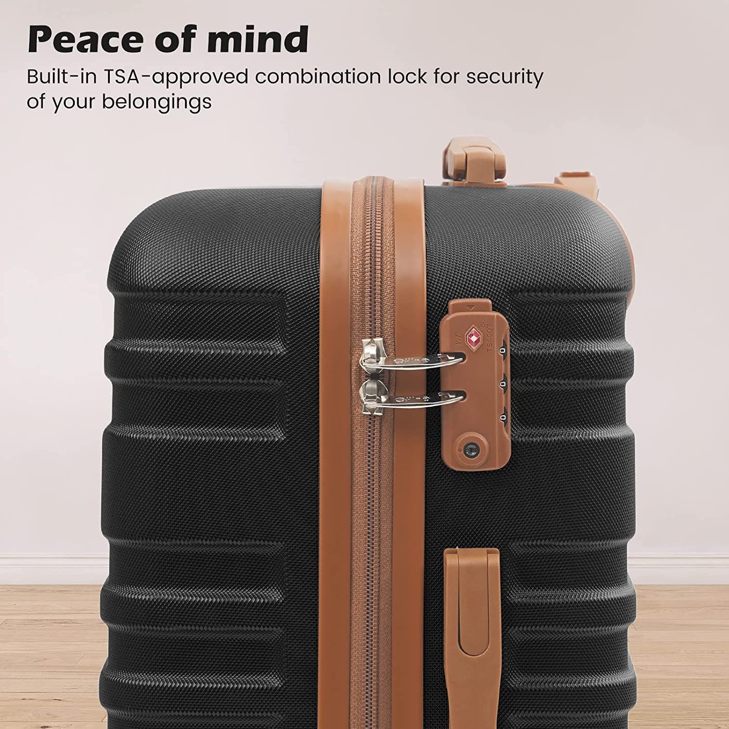 Luggage Sets Suitcase Set 5 Piece Luggage Set Carry On Hardside Luggage with TSA Lock Spinner Wheels-Suitcase clearance