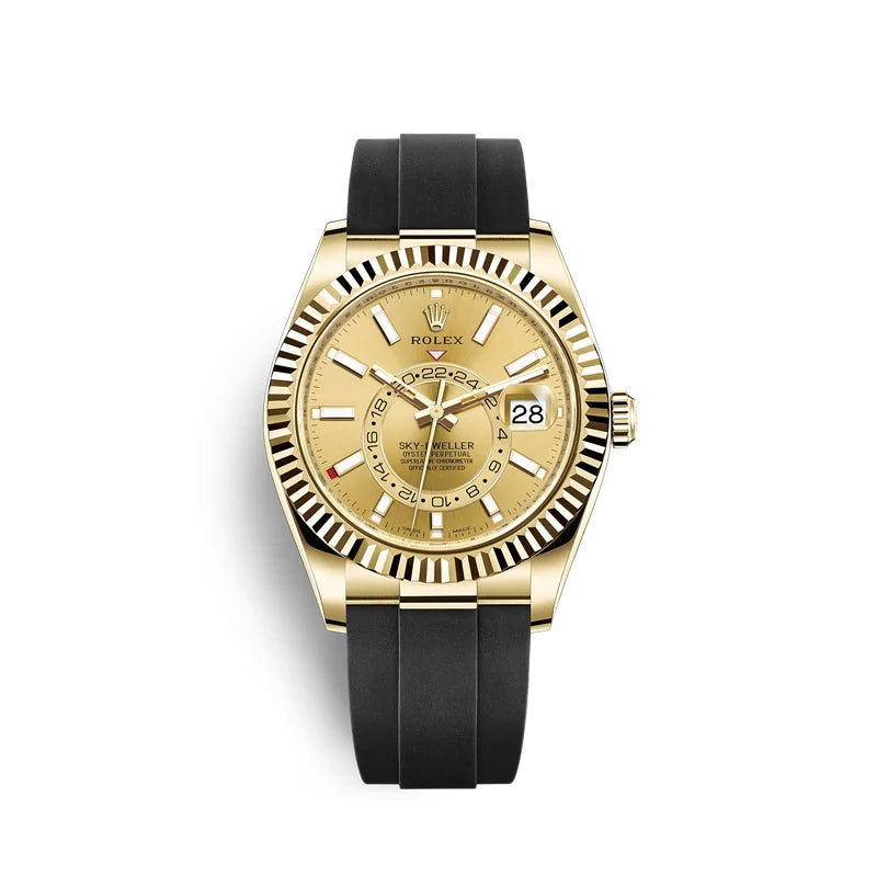 Luxury Watches Yellow Gold Champagne Dial 42mm