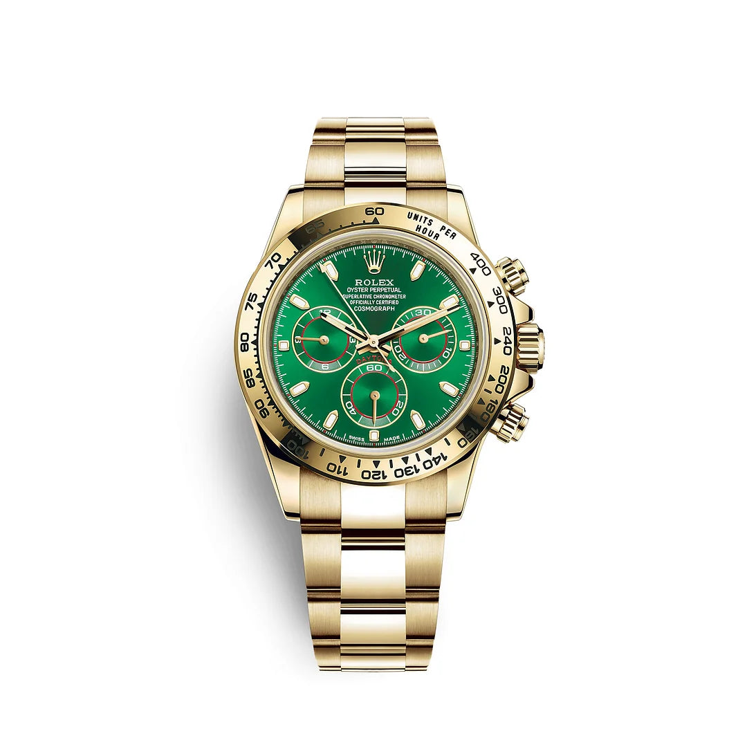 Luxury Watches Gold Green Dial 40mm