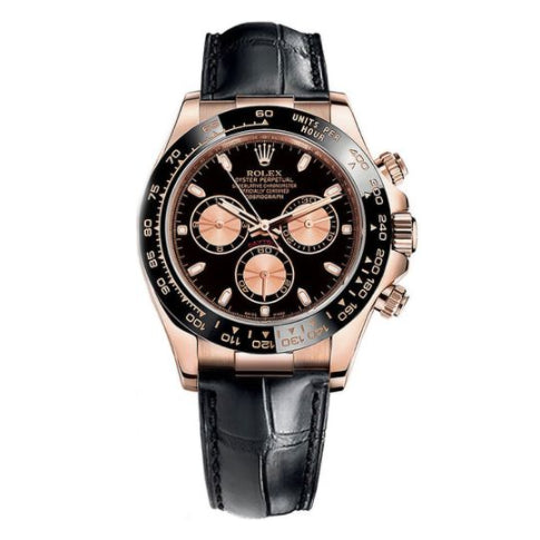 Luxury Watches Rose Gold Leather Strap 40mm