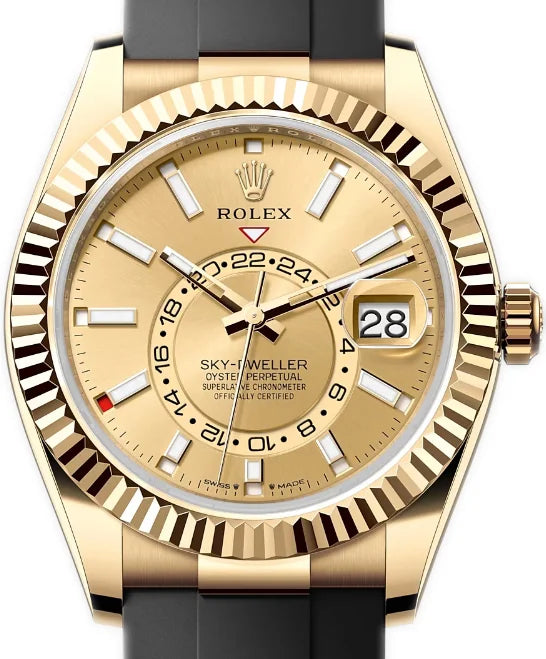 Luxury Watches Yellow Gold Champagne Dial 42mm