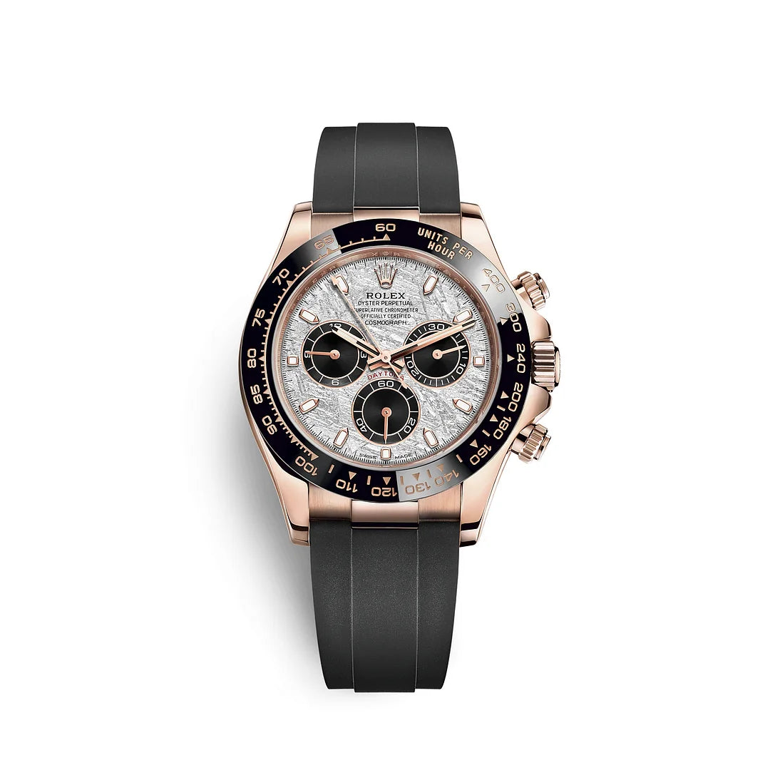 luxury watches 18k Everose Gold Meteorite Dial Oysterflex 40mm